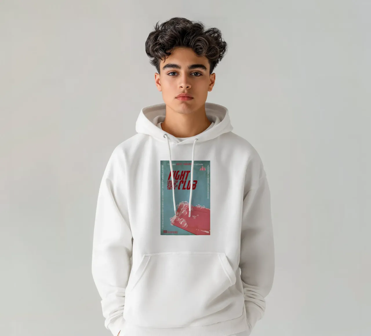 I want you to hit me as hard as you can felpa con cappuccio da Aycan Elijah Yilmaz