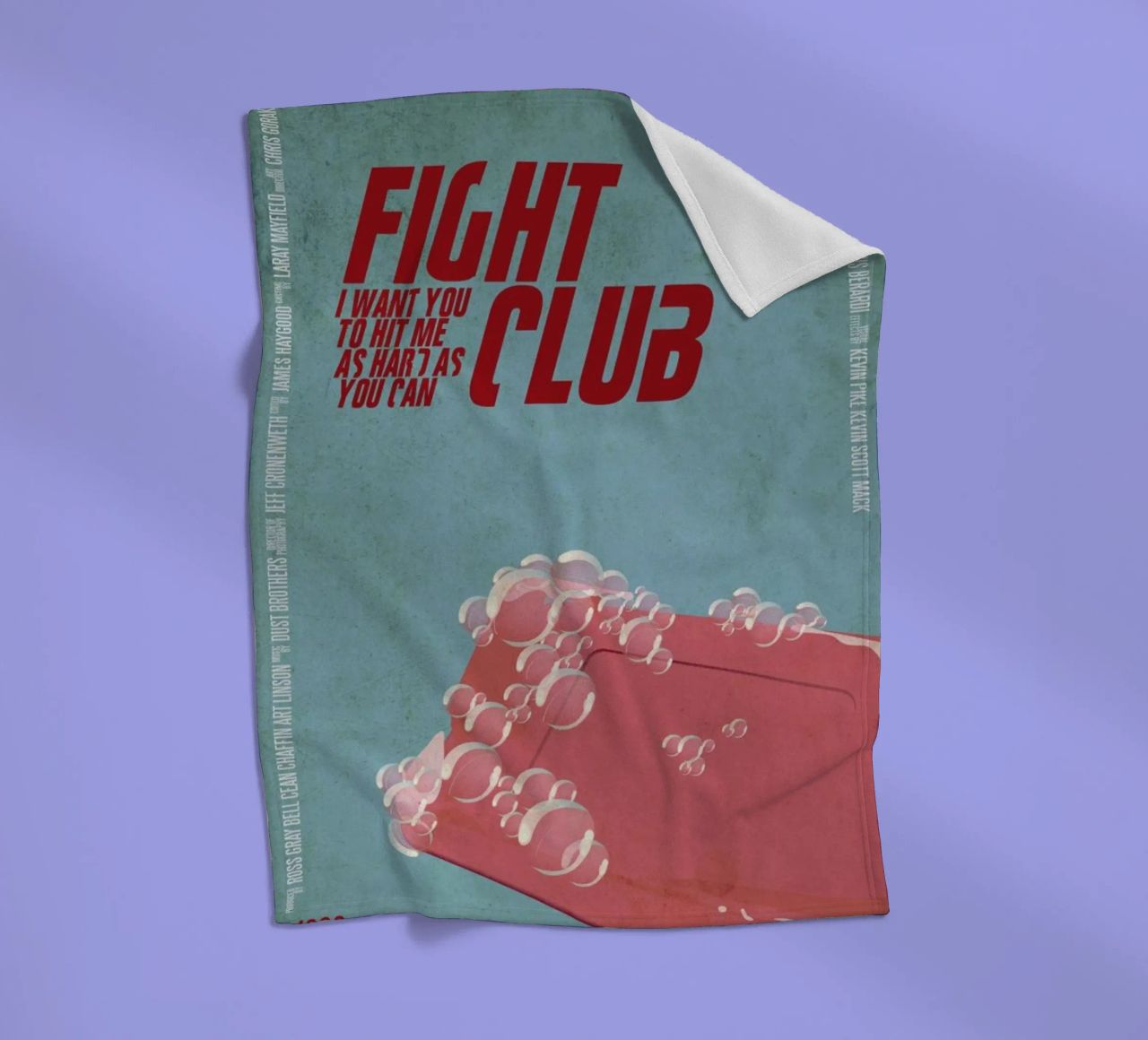 I want you to hit me as hard as you can Fleecedecke von Aycan Elijah Yilmaz