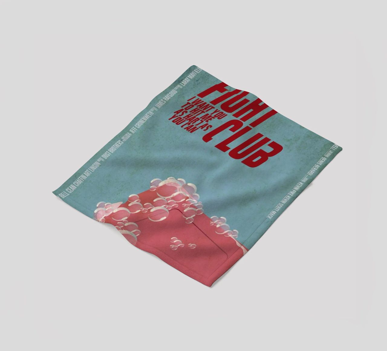 I want you to hit me as hard as you can Fleecedecke von Aycan Elijah Yilmaz