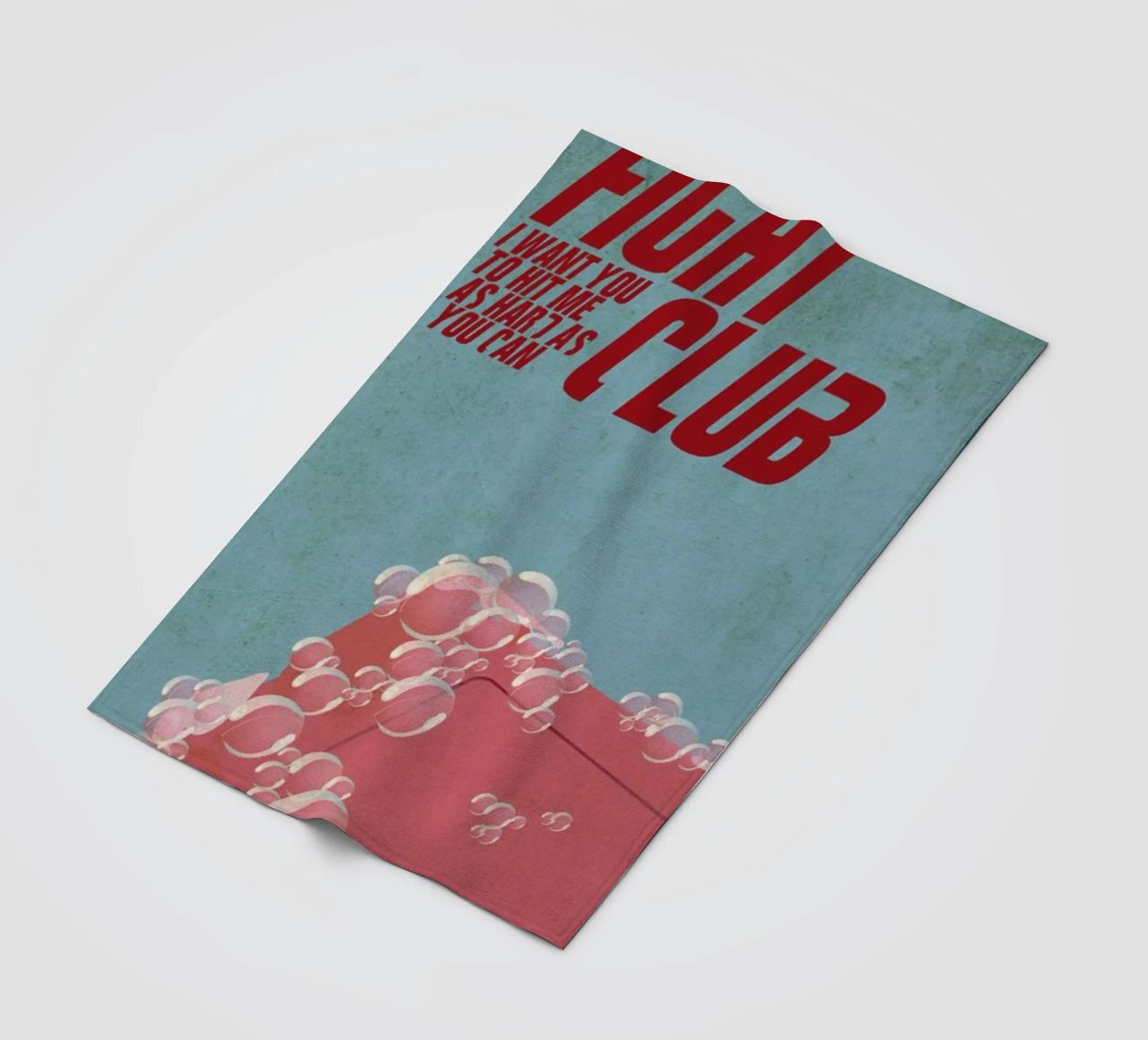 I want you to hit me as hard as you can Fleecedecke von Aycan Elijah Yilmaz