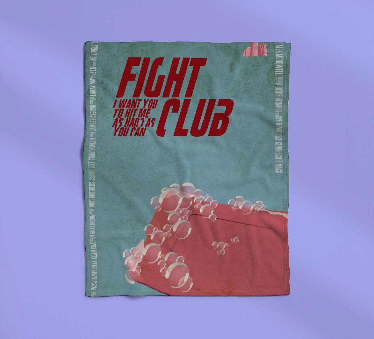 I want you to hit me as hard as you can Fleecedecke von Aycan Elijah Yilmaz