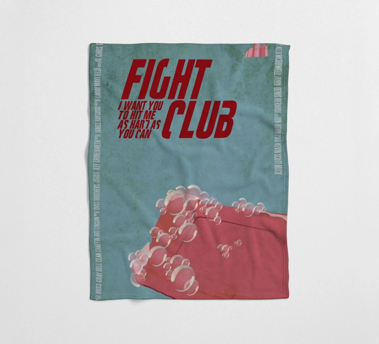 I want you to hit me as hard as you can Fleecedecke von Aycan Elijah Yilmaz