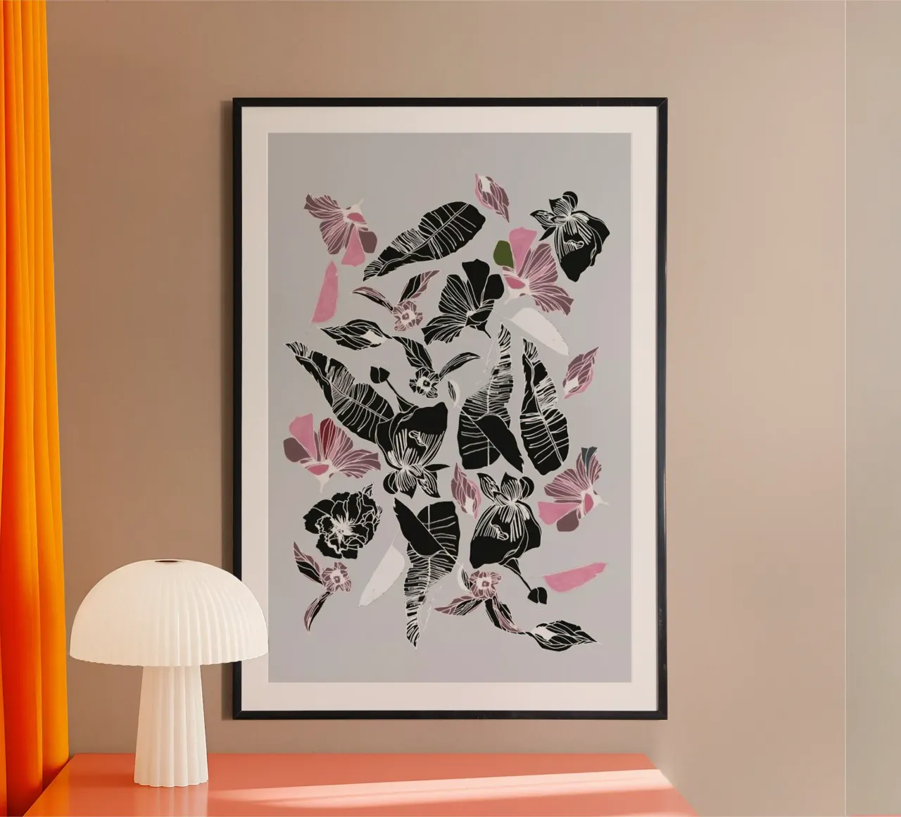 Wildflowers 3 poster con telaio in plastica da Céleste Hollak