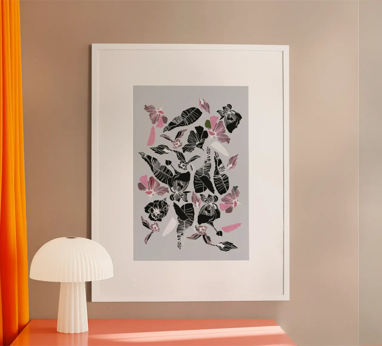 Wildflowers 3 poster con telaio in plastica da Céleste Hollak
