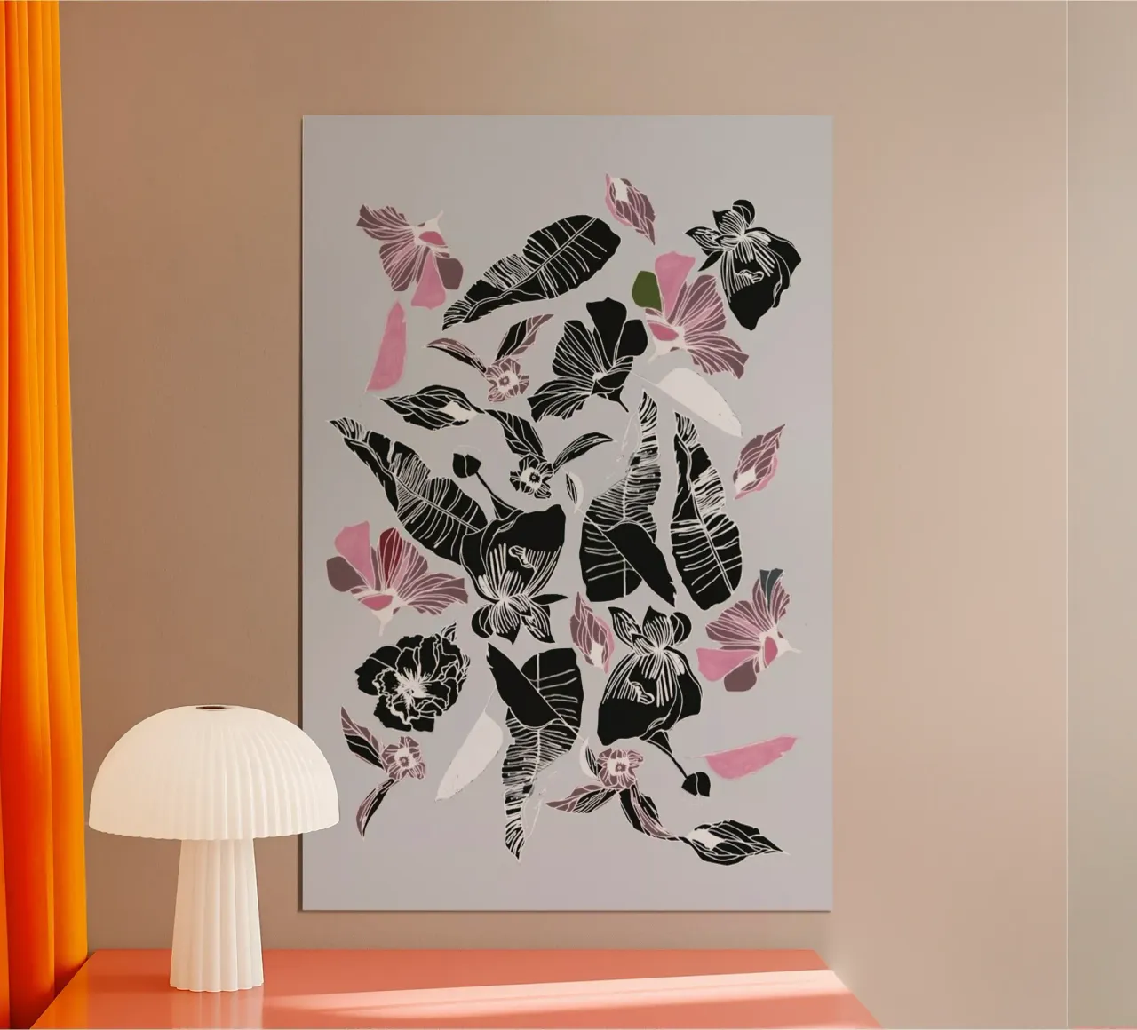 Wildflowers 3 poster con telaio in plastica da Céleste Hollak