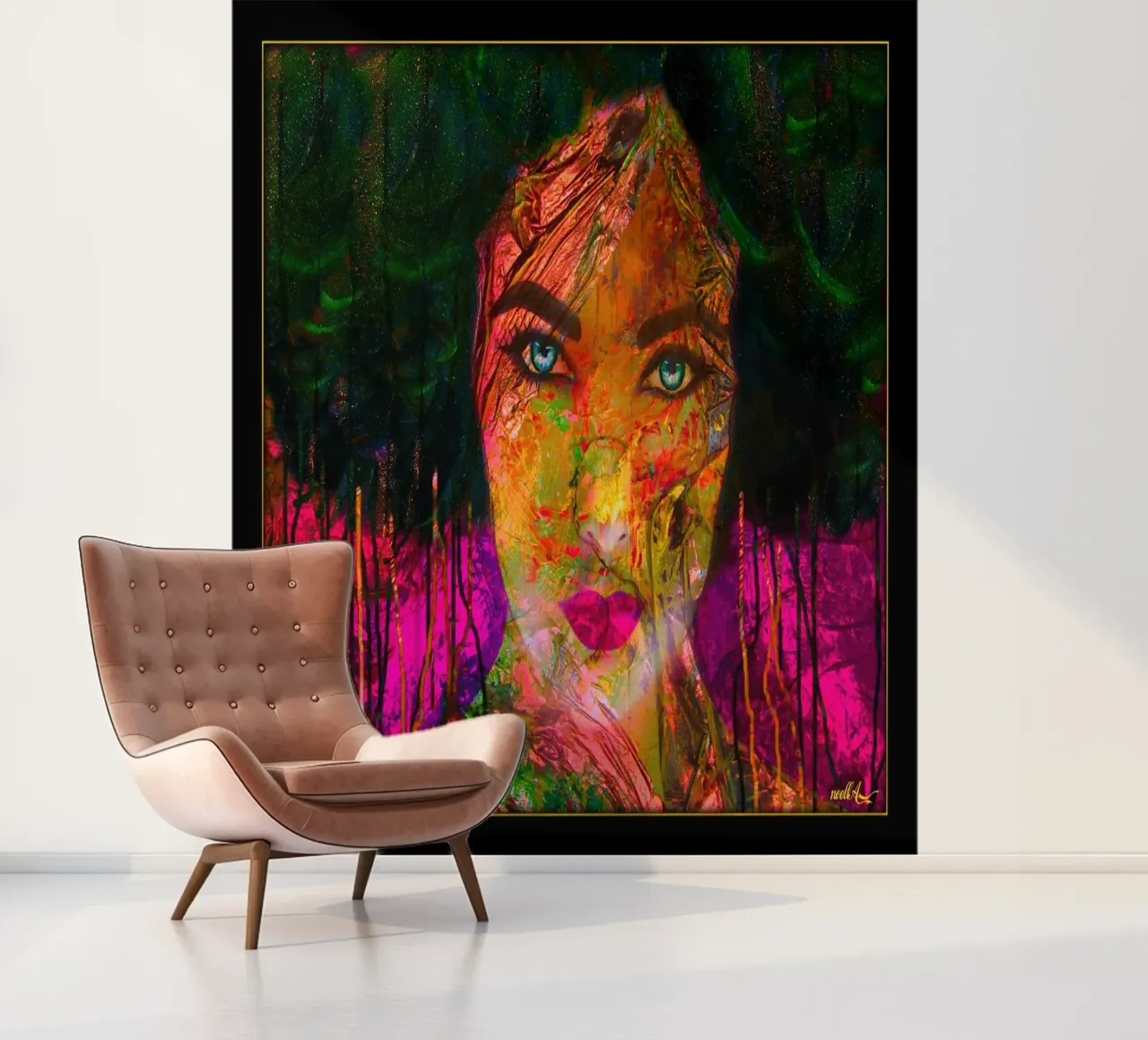 Pop Art Pink photo wallpaper by Happy 😃 Art 🎨 by Christine Schnoell