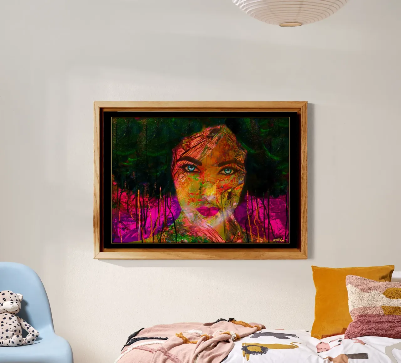 Pop Art Pink alu-dibond by Happy 😃 Art 🎨 by Christine Schnoell
