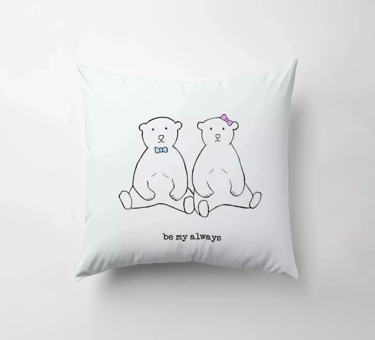 Bears Romantic - Be My Always cuscino da Ingrid Beddoes