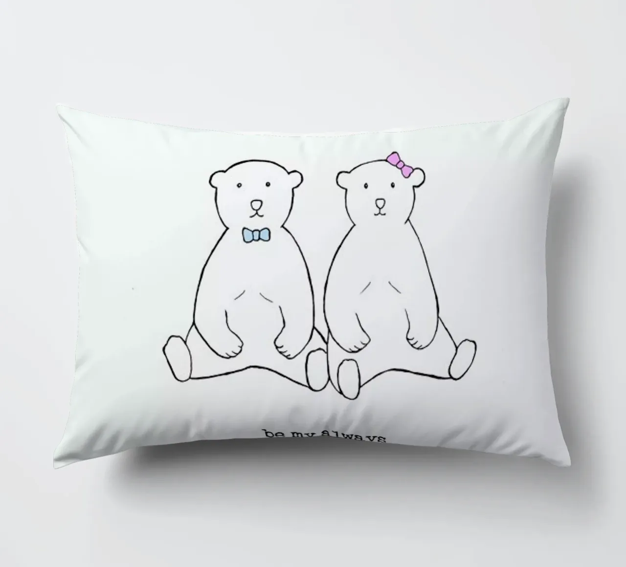 Bears Romantic - Be My Always cuscino da Ingrid Beddoes