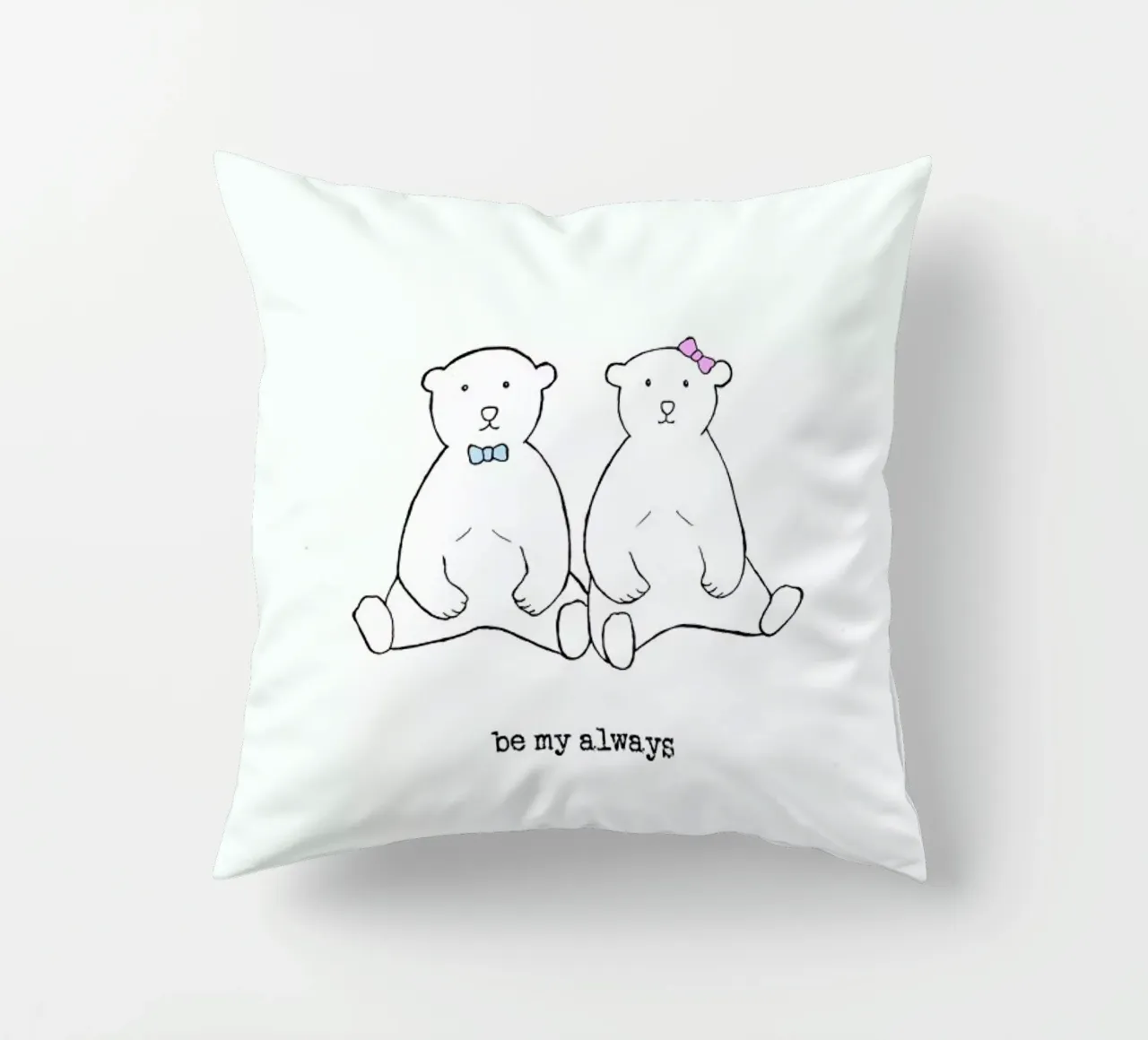 Bears Romantic - Be My Always cuscino da Ingrid Beddoes