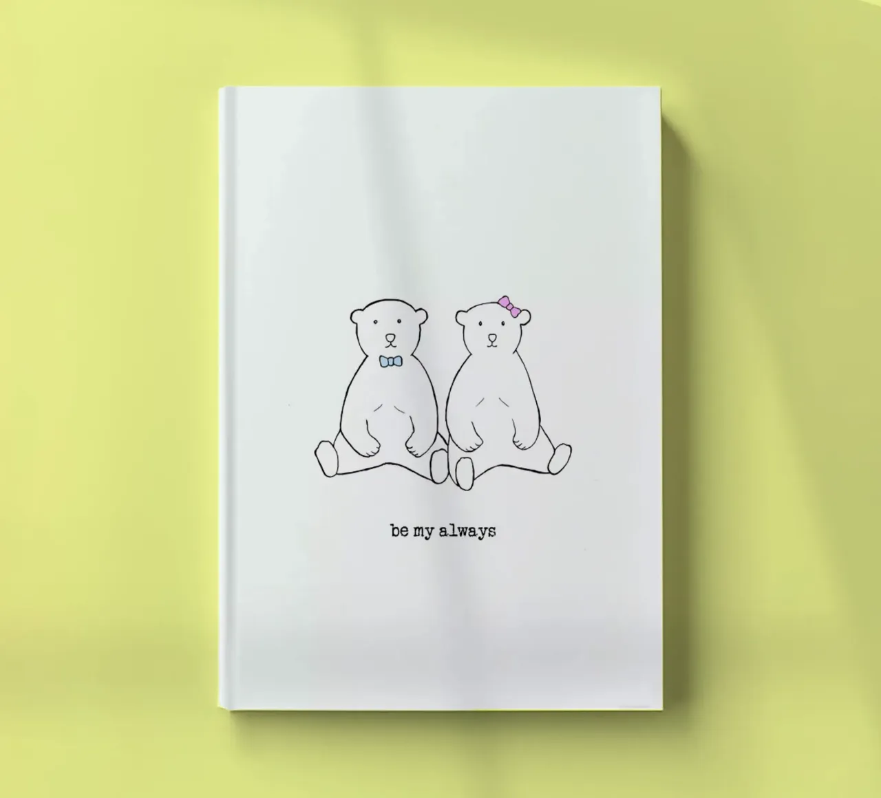 Bears Romantic - Be My Always notebook by Ingrid Beddoes