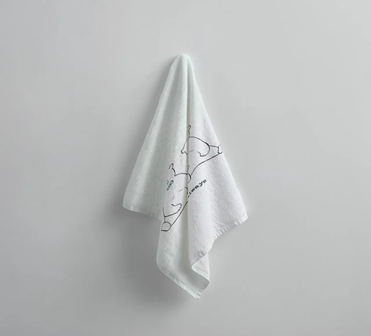 Bears Romantic - Be My Always asciugamano da bagno da Ingrid Beddoes