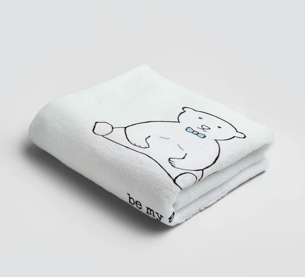Bears Romantic - Be My Always asciugamano da bagno da Ingrid Beddoes