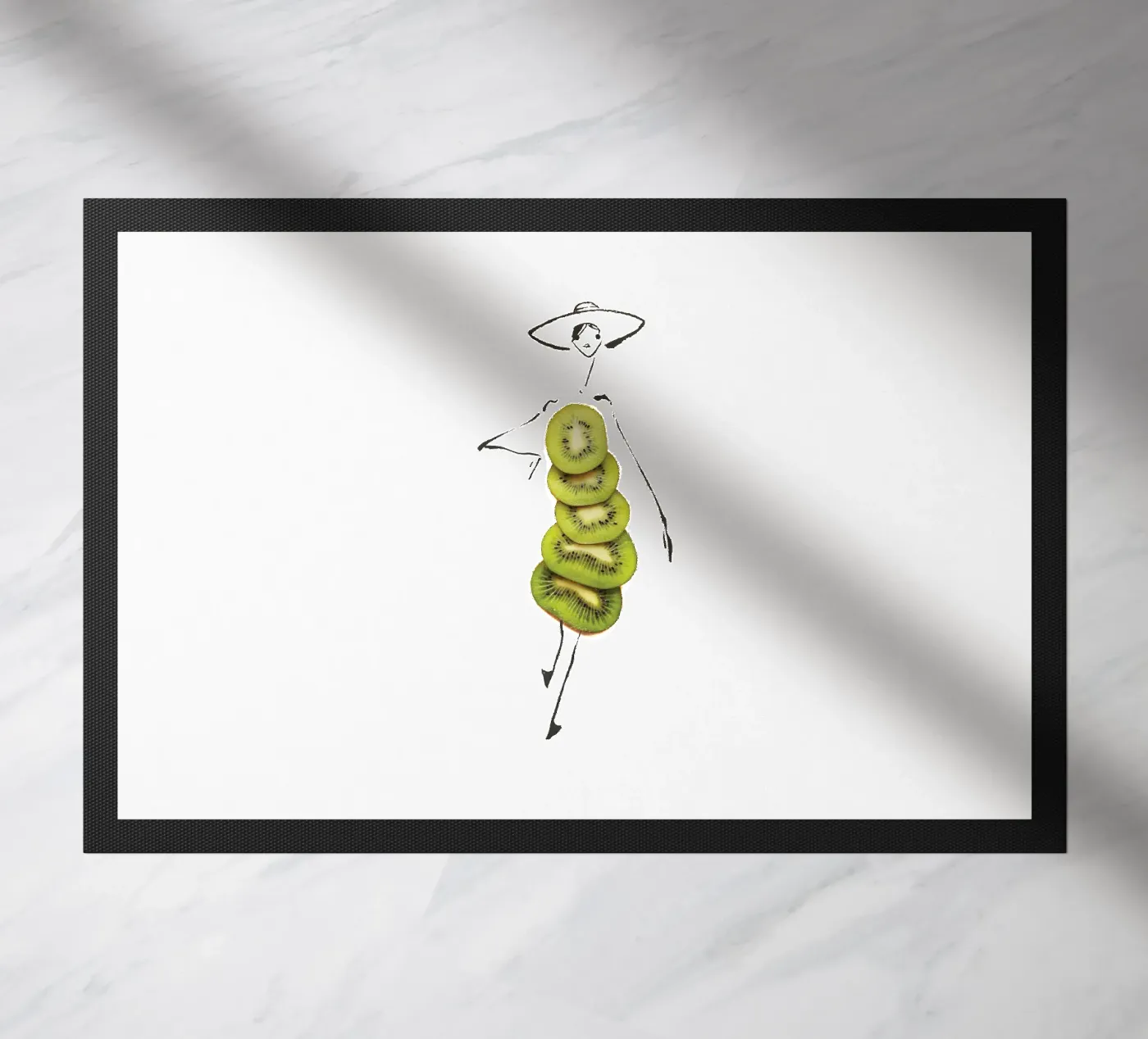 Kiwi doormat by Gretchen Roehrs