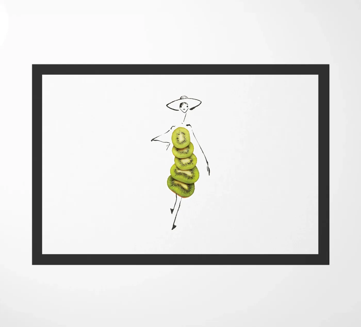Kiwi doormat by Gretchen Roehrs