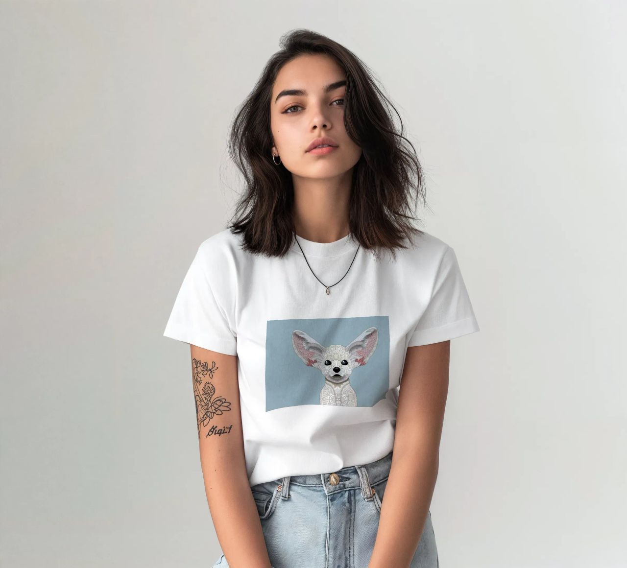 Fennec Fox t-shirt da Angelika Parker