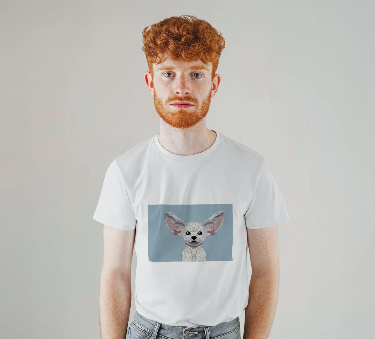 Fennec Fox t-shirt da Angelika Parker