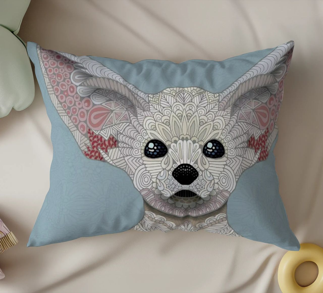 Fennec Fox cuscino da Angelika Parker