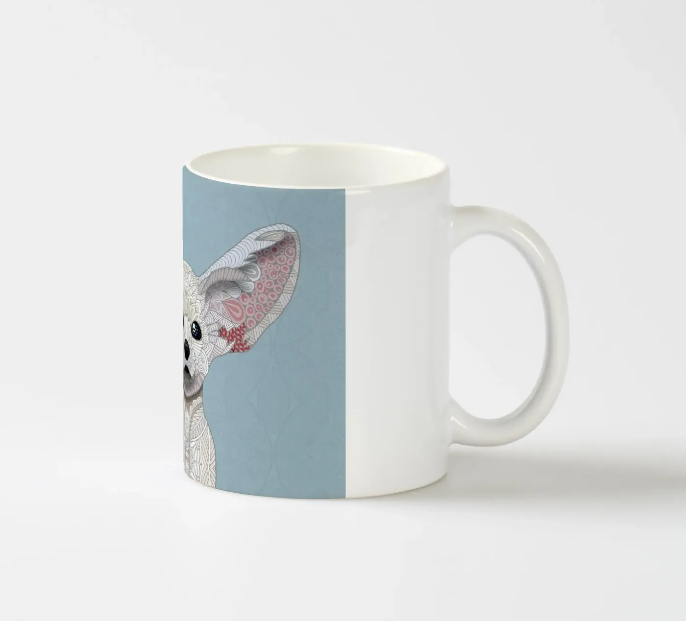 Fennec Fox ceramic mug by Angelika Parker