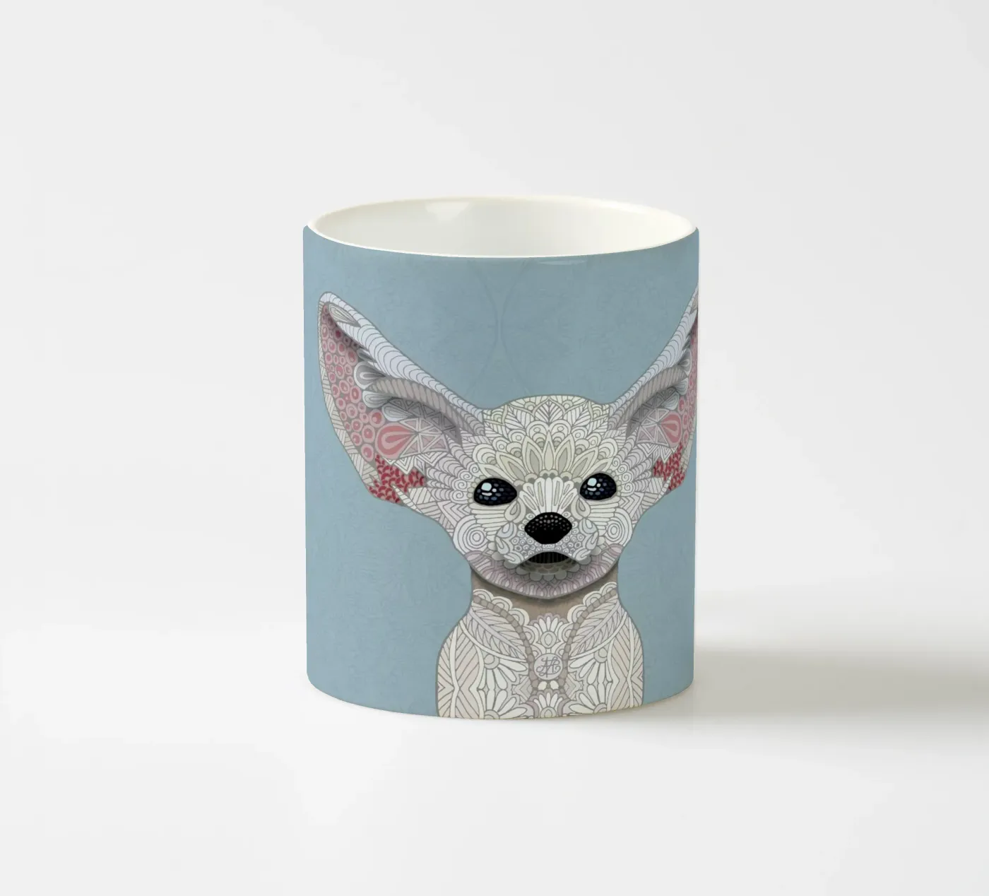 Fennec Fox ceramic mug by Angelika Parker