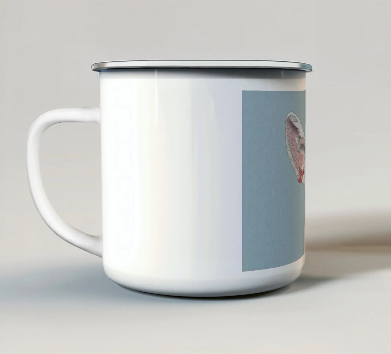 Fennec Fox tazza in smalto da Angelika Parker