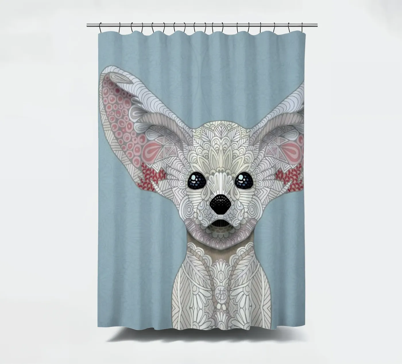 Fennec Fox douchegordijn van Angelika Parker