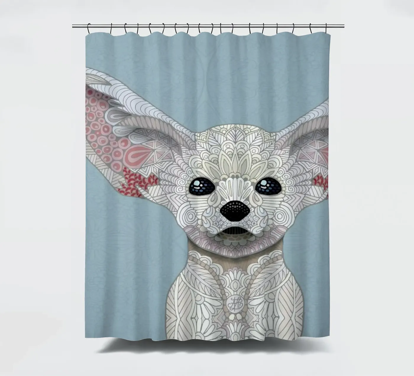 Fennec Fox douchegordijn van Angelika Parker