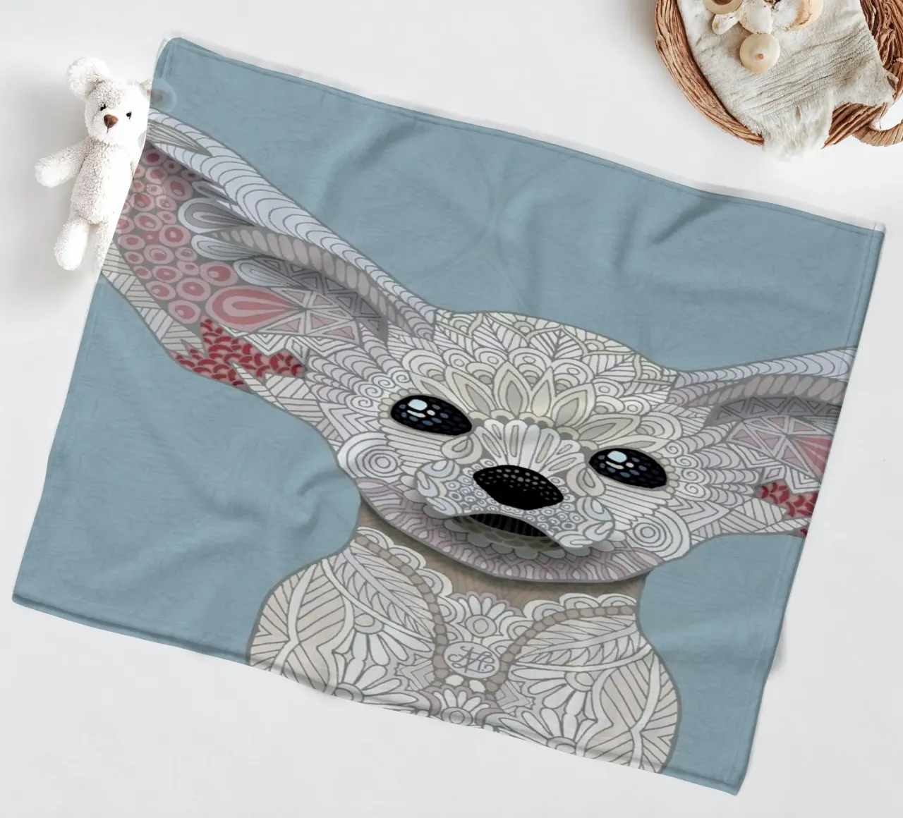 Fennec Fox Fleecedecke von Angelika Parker