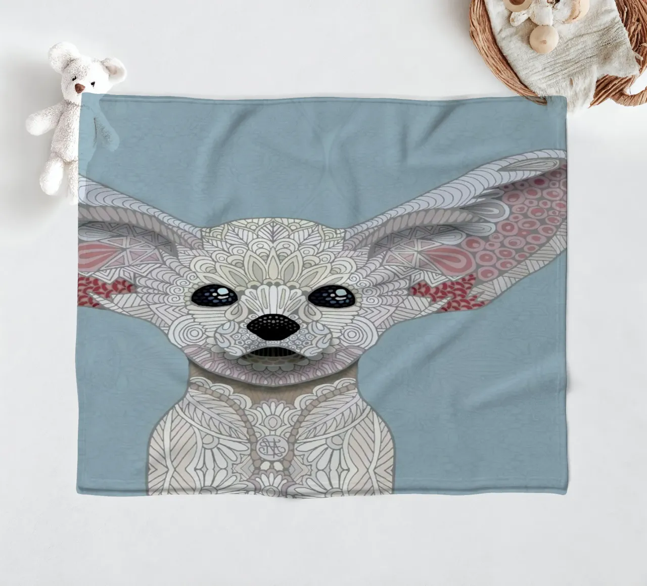 Fennec Fox Fleecedecke von Angelika Parker