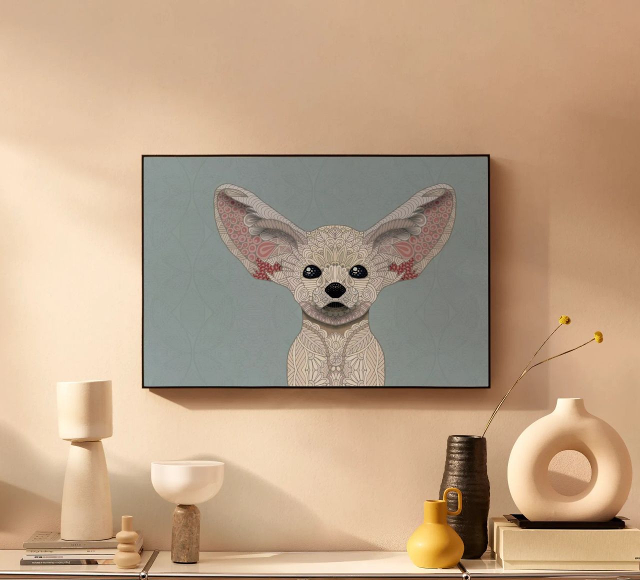 Fennec Fox alluminio dibond da Angelika Parker