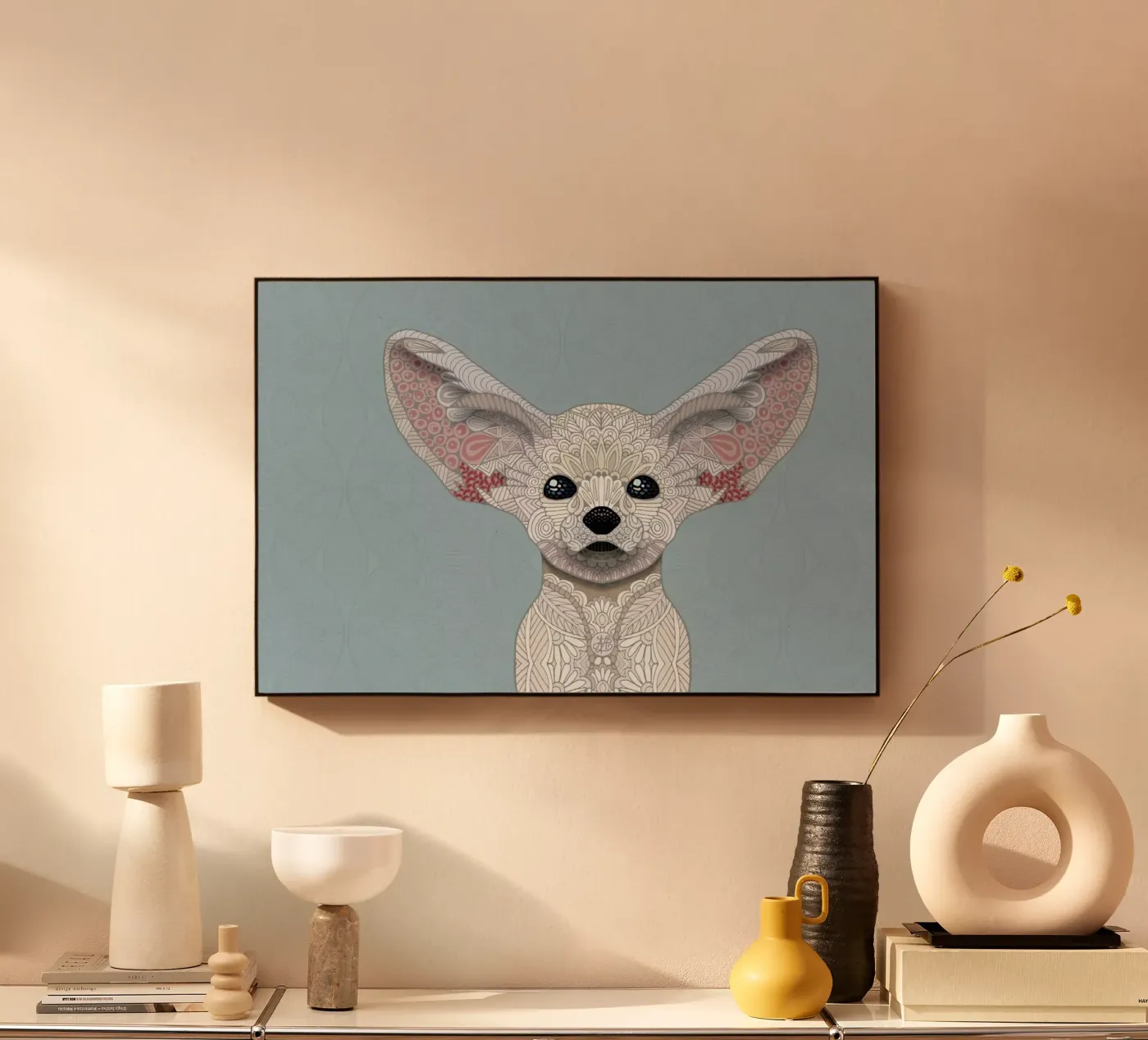 Fennec Fox alluminio dibond da Angelika Parker
