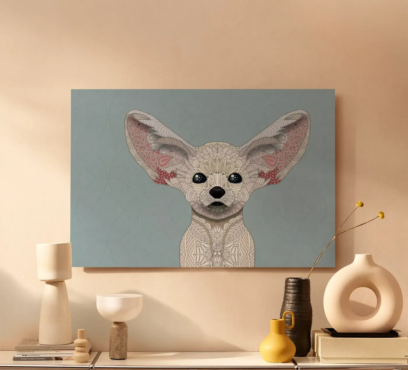 Fennec Fox alluminio dibond da Angelika Parker