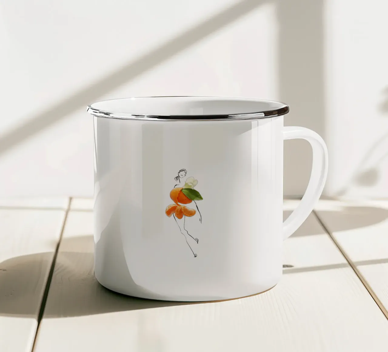 L'Orange tazza in smalto da Gretchen Roehrs