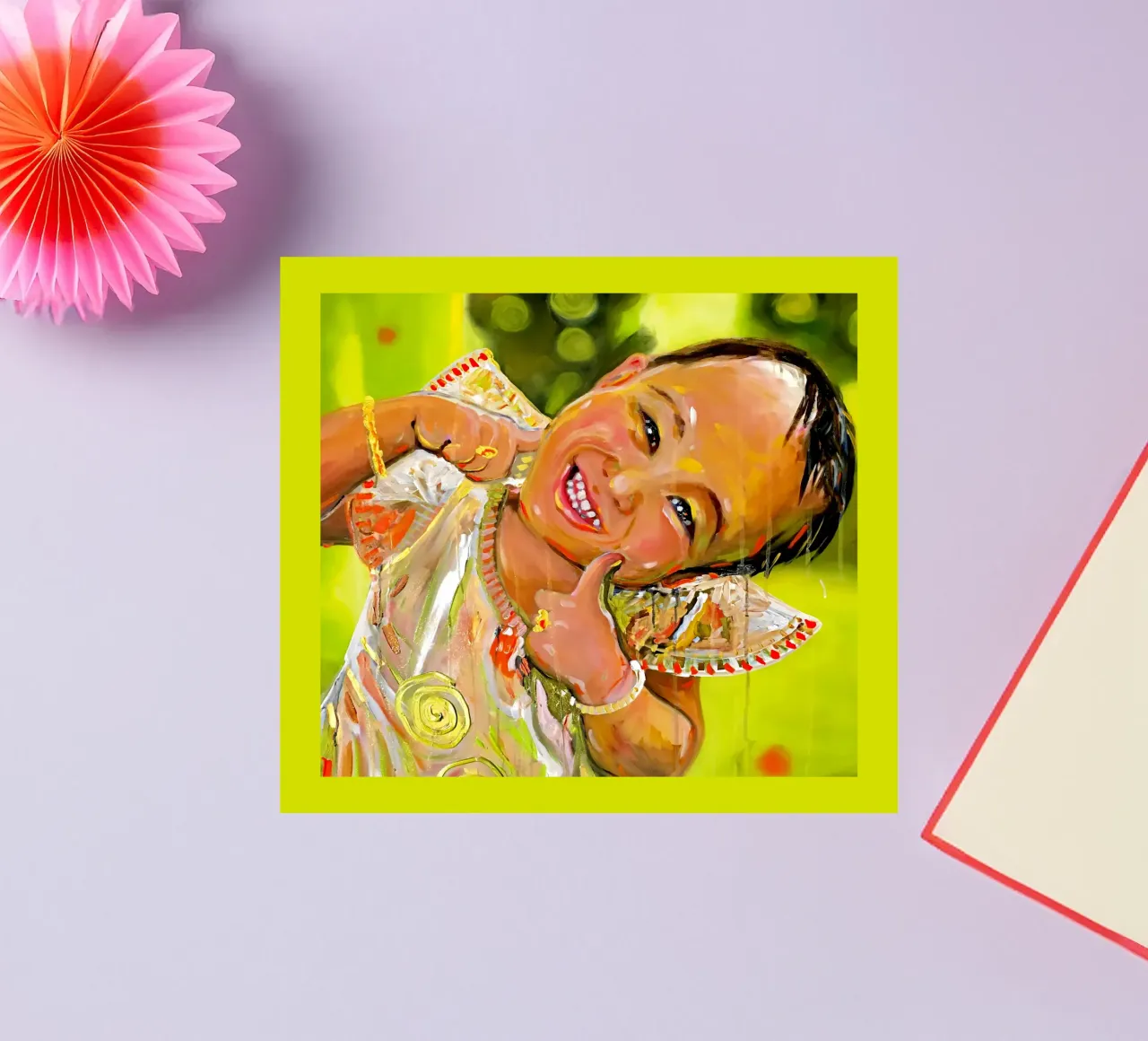 Smile from Asia sticker by Happy 😃 Art 🎨 by Christine Schnoell