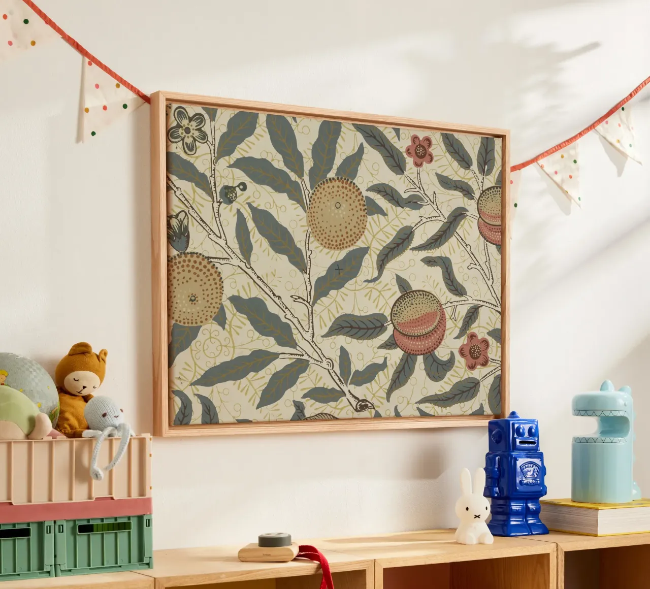 William Morris - Frutta tela con Cornice a cassetta da William Store