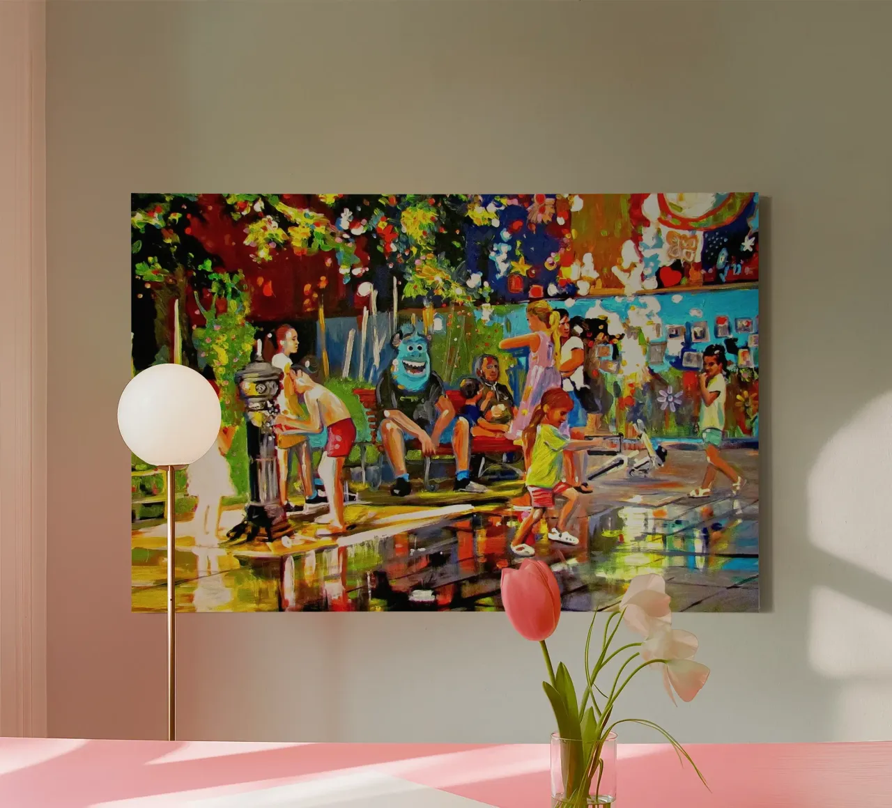 Happy Place canvas by Happy 😃 Art 🎨 by Christine Schnoell