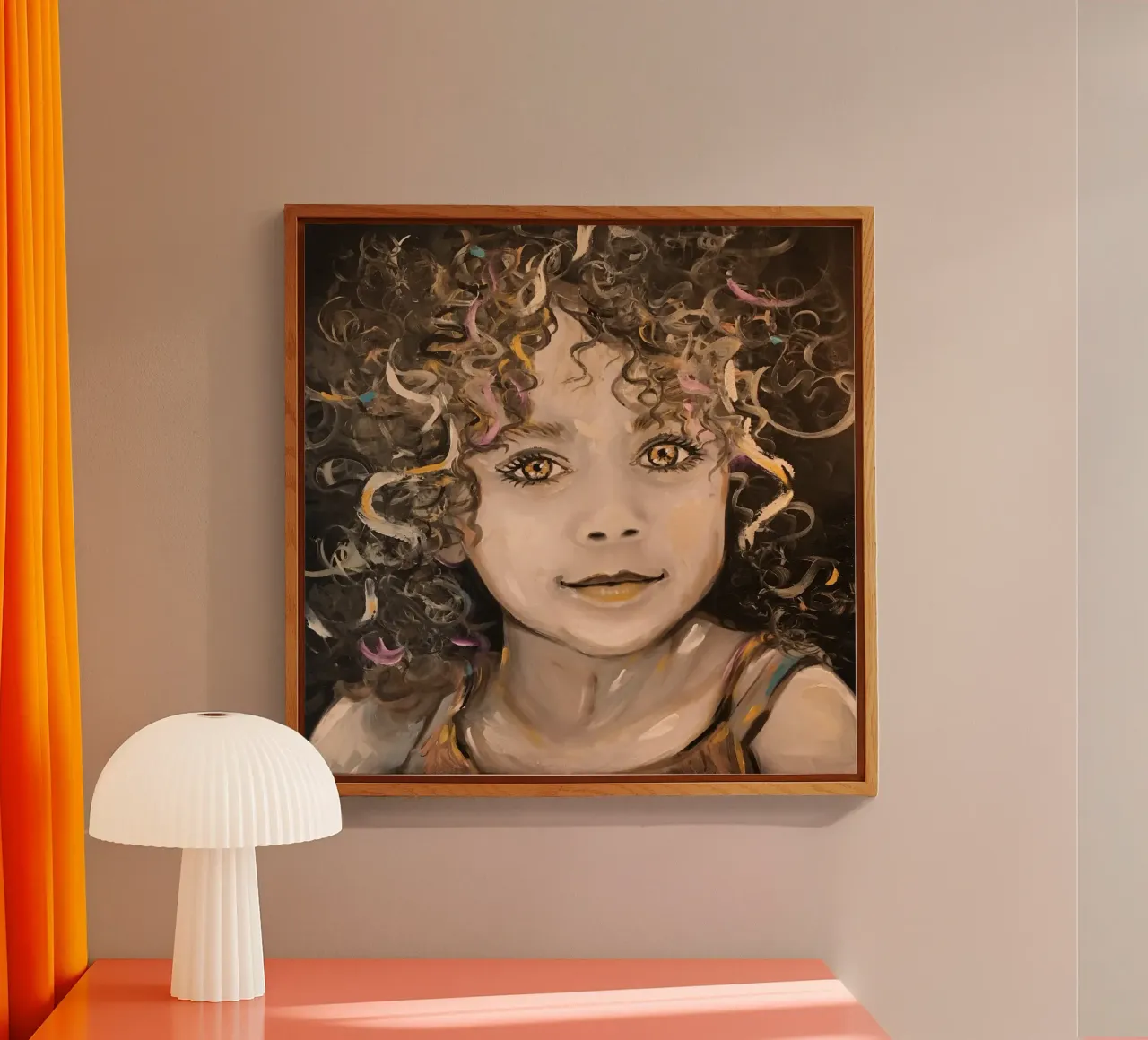 Testa riccia plexiglass da Happy 😃 Art 🎨 by Christine Schnoell