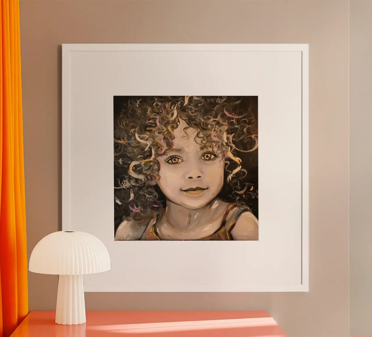 Testa riccia poster da Happy 😃 Art 🎨 by Christine Schnoell