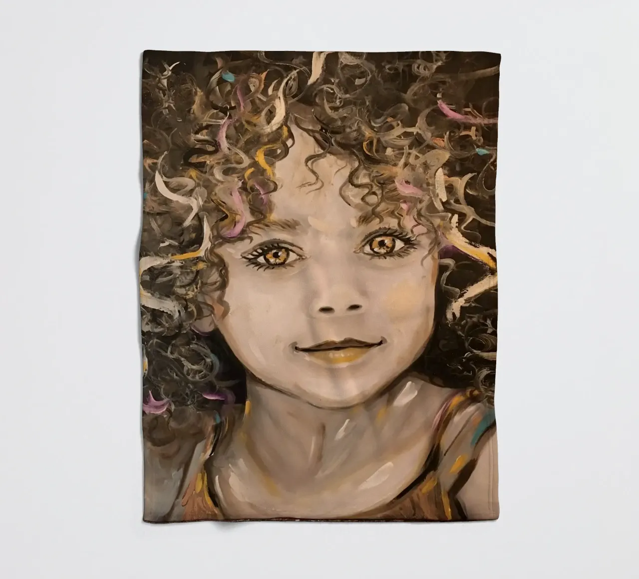 Testa riccia coperta in pile da Happy 😃 Art 🎨 by Christine Schnoell
