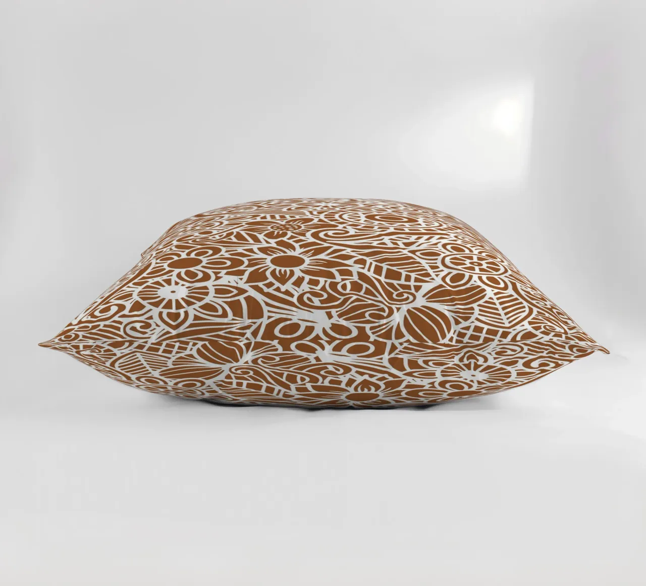 Mandala floreale marrone cuscino da Spiritual Touch