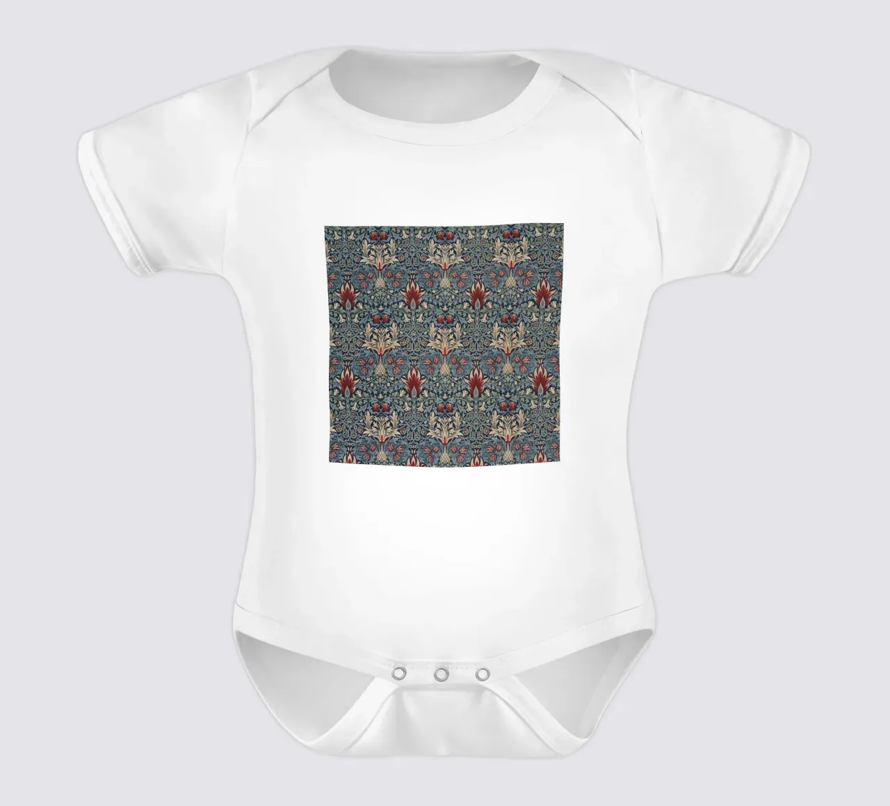 William Morris - Testa di serpente body neonato maniche corte da William Store