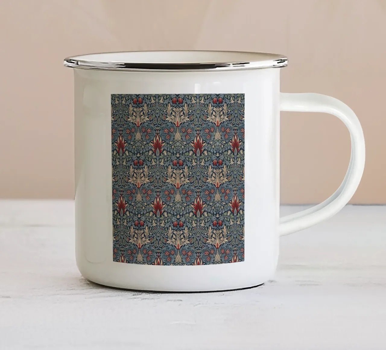 William Morris - Testa di serpente tazza in smalto da William Store