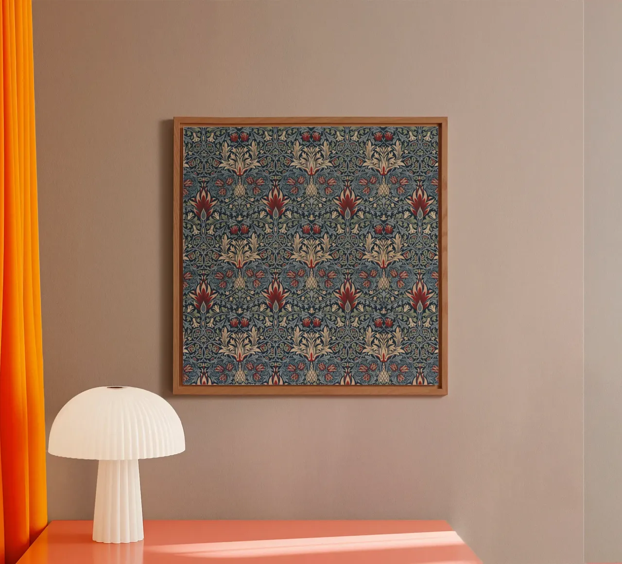 William Morris - Slangenkop aluminium-dibond van William Store
