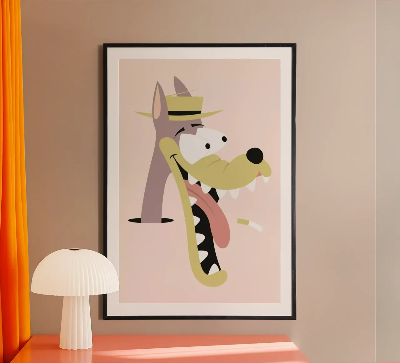 Howlin Wolf poster con telaio in legno da The Poster Kid