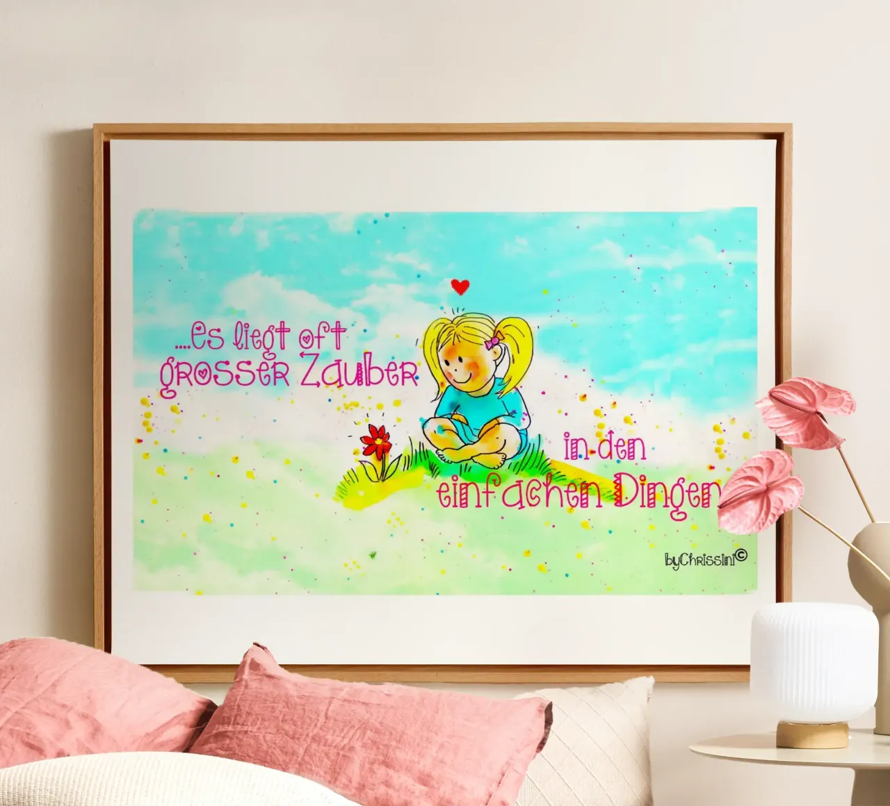 Des choses simples toile de Happy 😃 Art 🎨 by Christine Schnoell