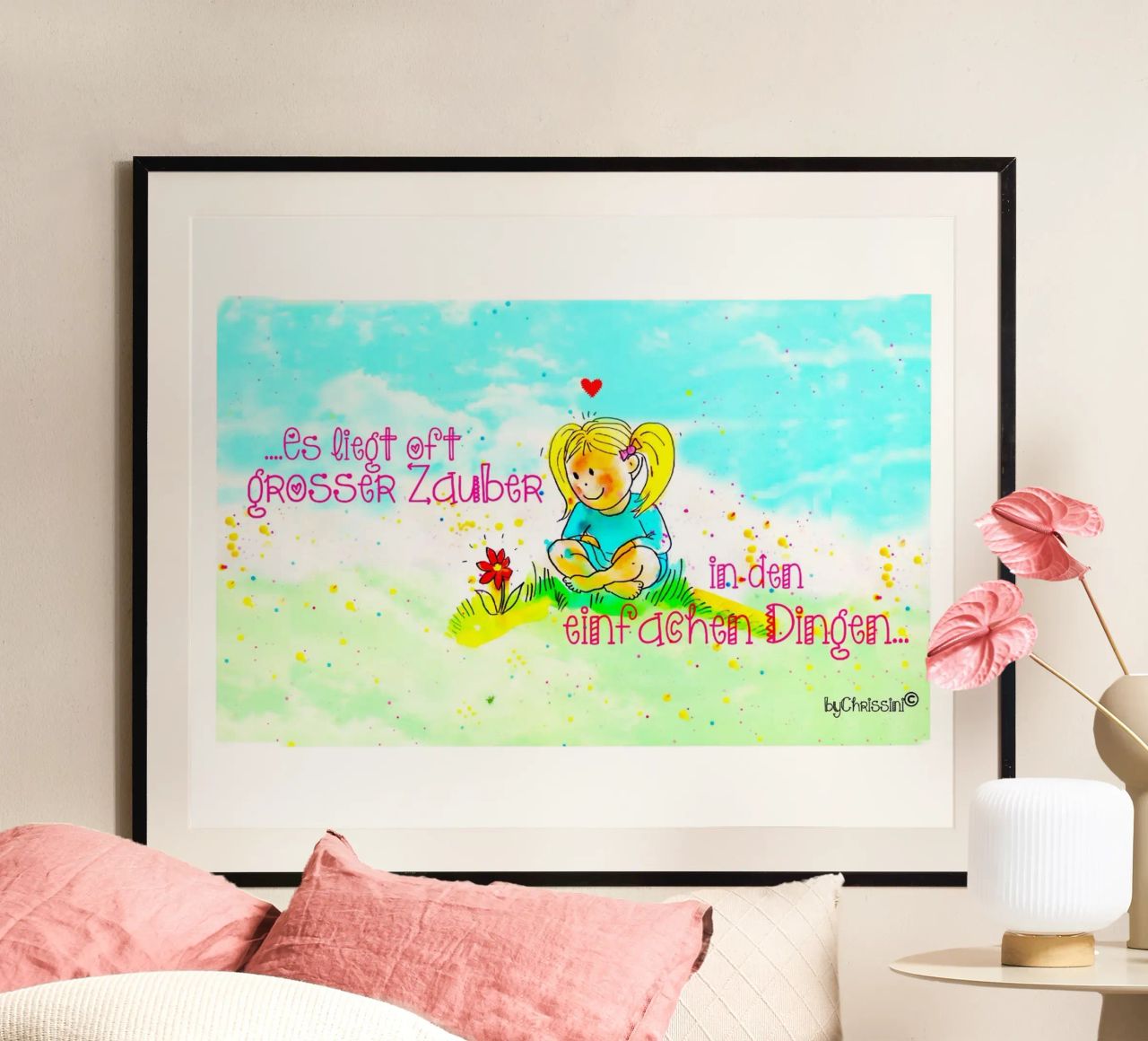 Einfache Dinge Poster von Happy 😃 Art 🎨 by Christine Schnoell