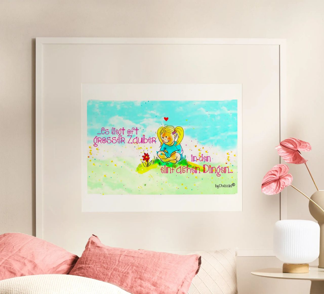 Einfache Dinge Poster von Happy 😃 Art 🎨 by Christine Schnoell