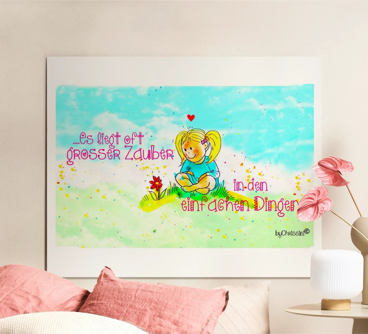 Einfache Dinge Poster von Happy 😃 Art 🎨 by Christine Schnoell