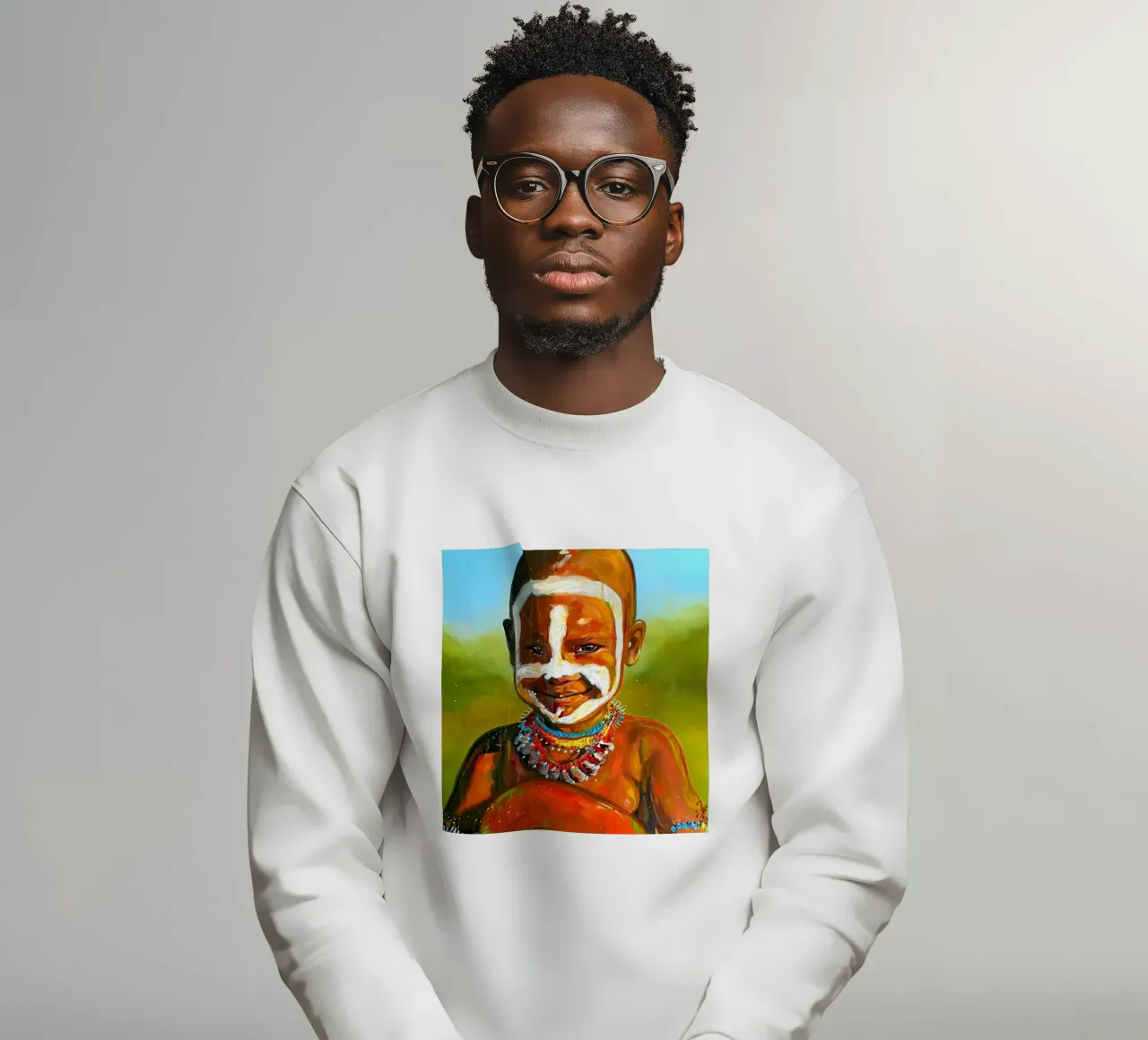 Smile from Afrika felpa da Happy 😃 Art 🎨 by Christine Schnoell