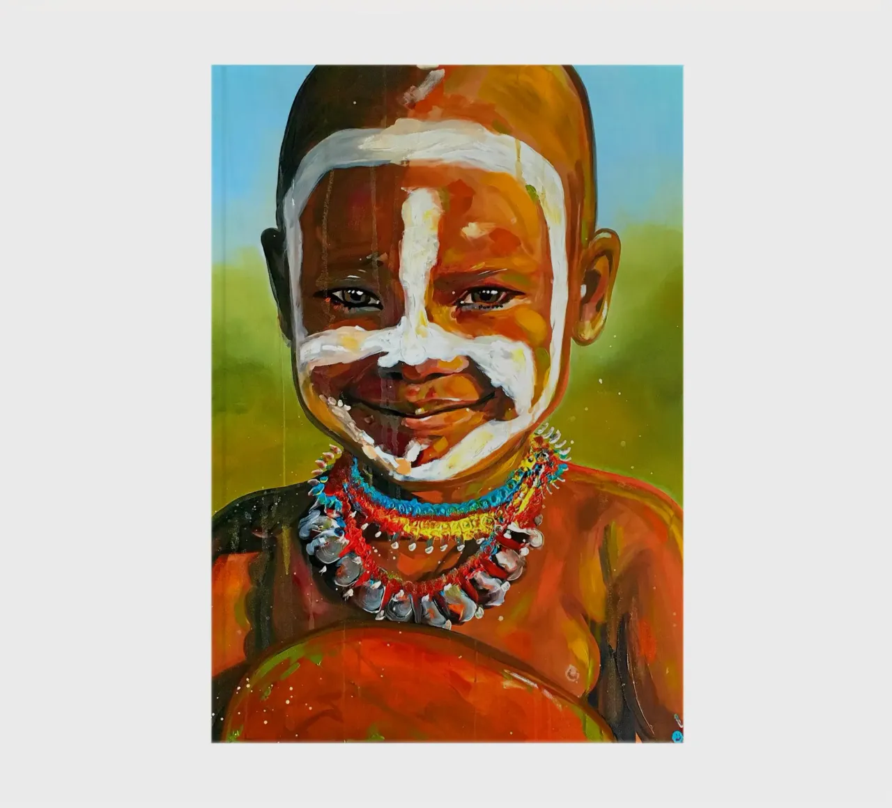 Smile from Afrika notebook by Happy 😃 Art 🎨 by Christine Schnoell